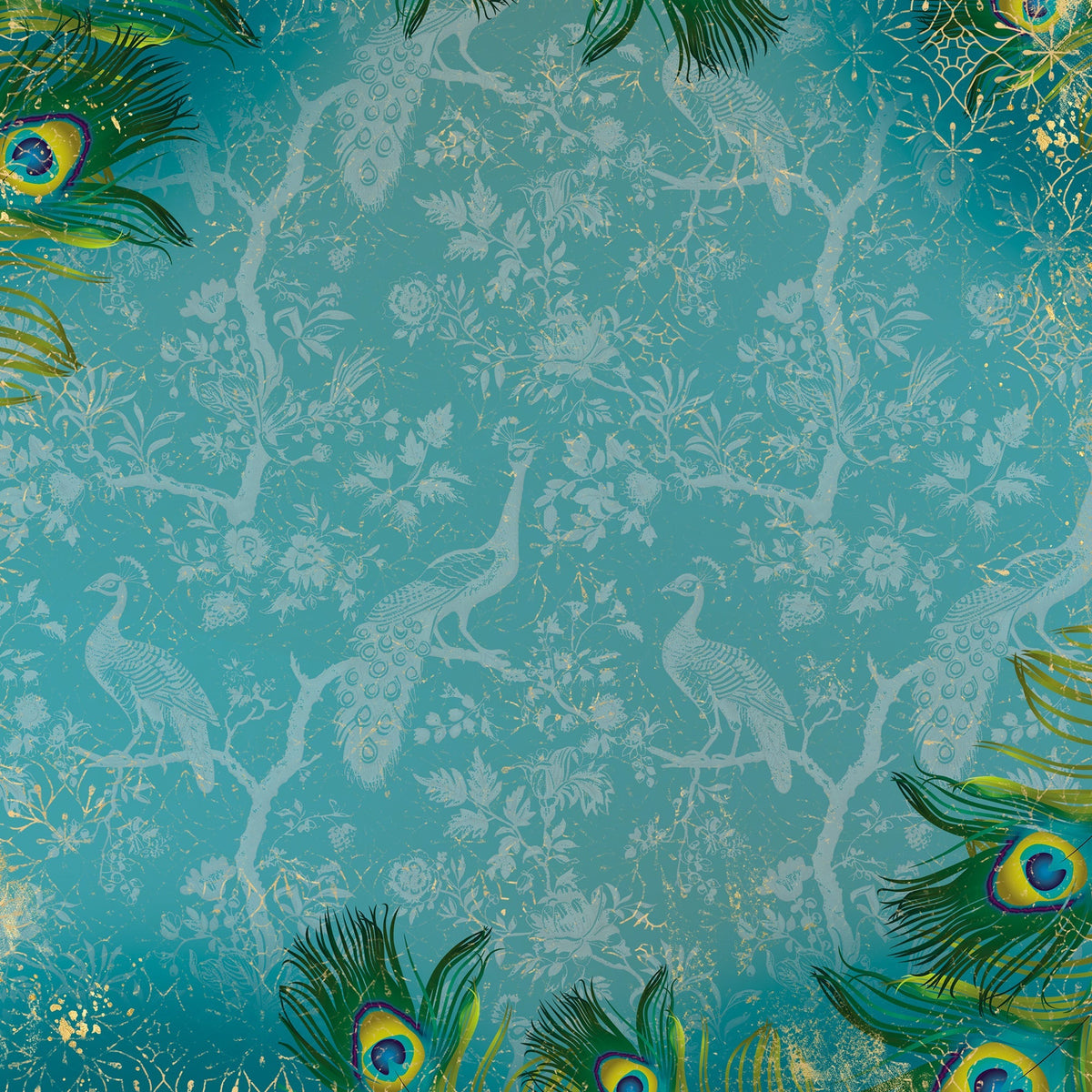 Graceful Plumes Paper Pad 6”x6”-13