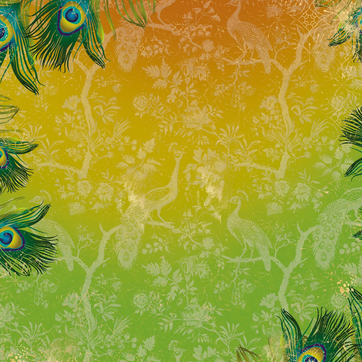 Graceful Plumes Paper Pad 6”x6”-10