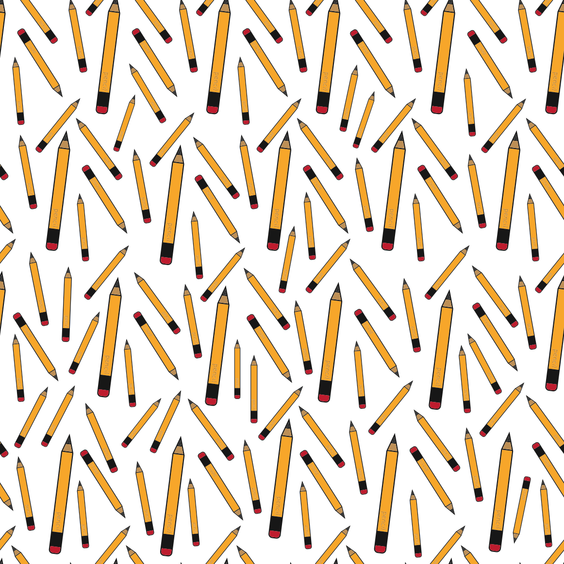 Back to School - Pencils Pattern HTV-1