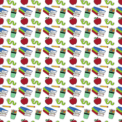 Little Bookworm Pattern Print Adhesive Vinyl-1