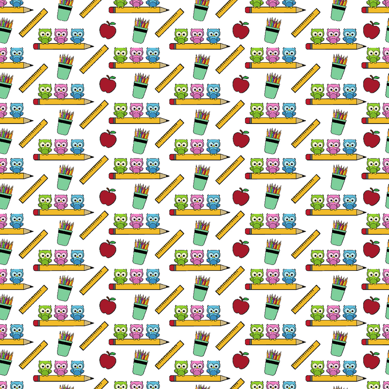 Little Owls and Playful Pens  Print Adhesive Vinyl-1