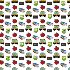 Little Bright Owl Back to School Print Adhesive Vinyl-1