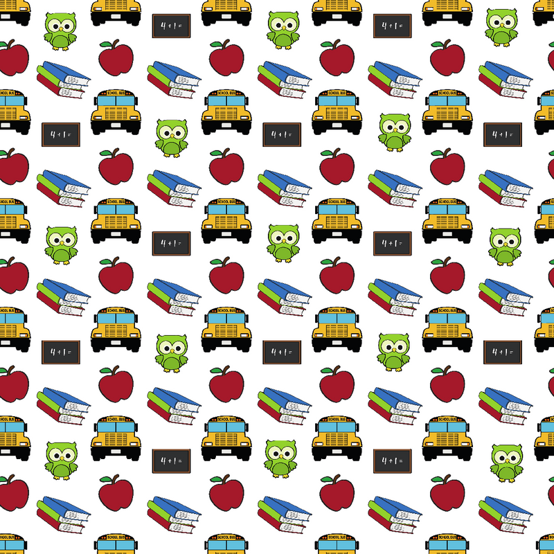 Little Bright Owl Back to School Print Adhesive Vinyl-1