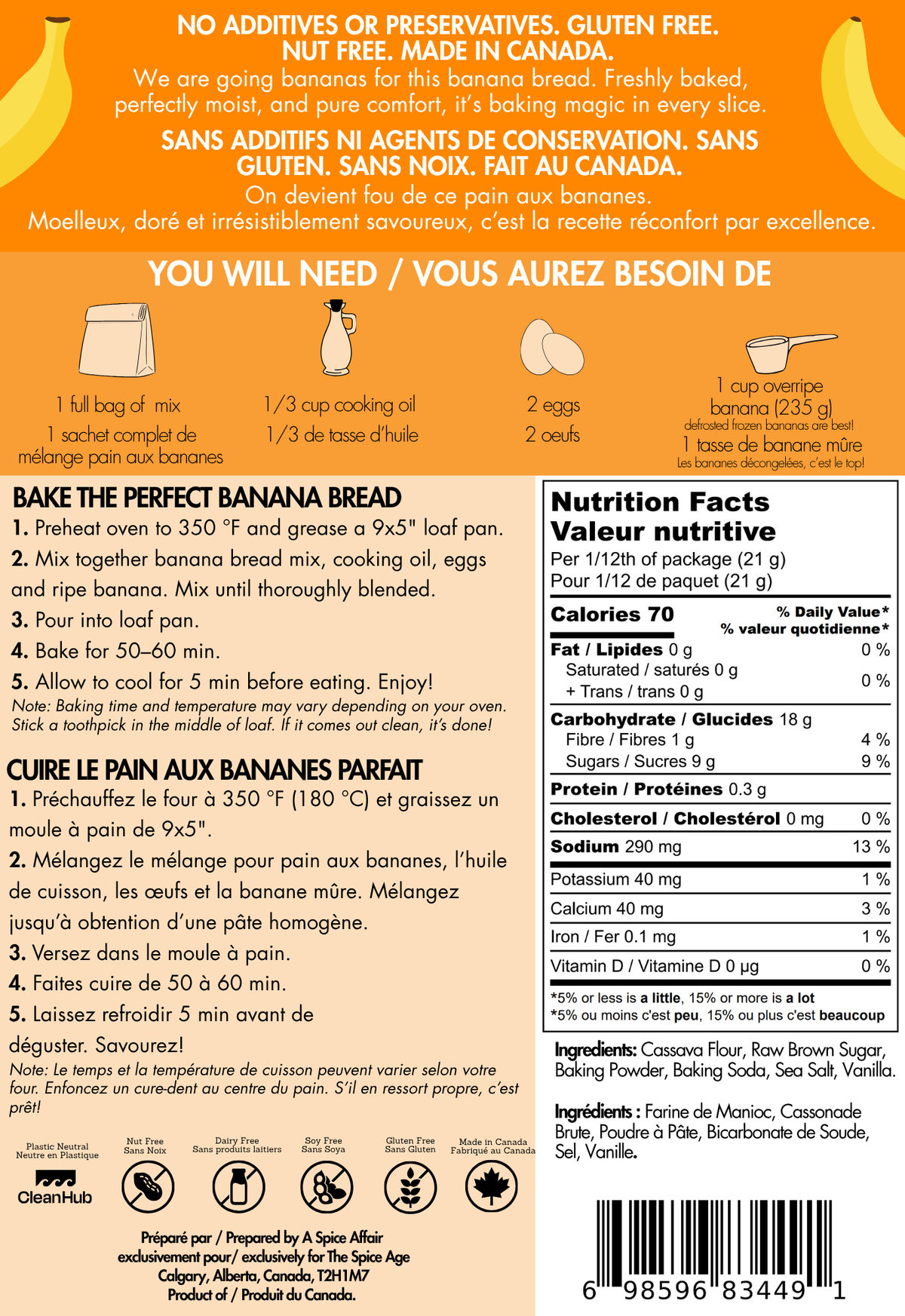 Bananarama Banana Bread Mix - Gluten Free-3