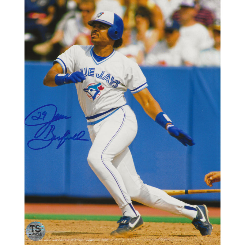Jesse Barfield Autographed Toronto Blue Jays Bat Drop 8x10 Photo-1