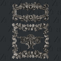 Zuri Designs Baroque Frames Set 2-1