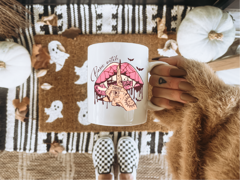 Basic Witch Ceramic Mug | Halloween Mug-1