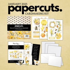 Bees & Butterflies Papercuts Cardmaking Kit January 2025 33951-1