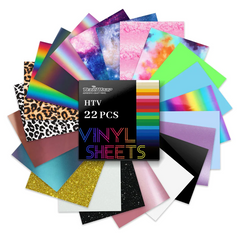 TeckWrap Beginer HTV Sheets Pack (22 PCS)-1