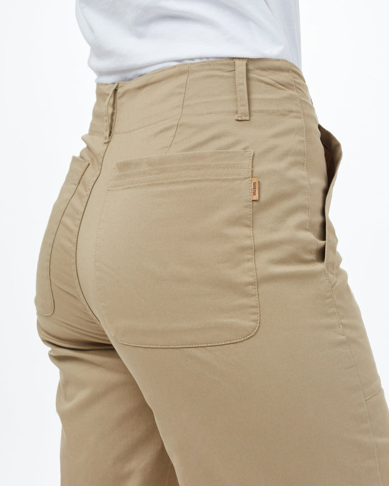 Twill Cropped Wide Leg Pant-5