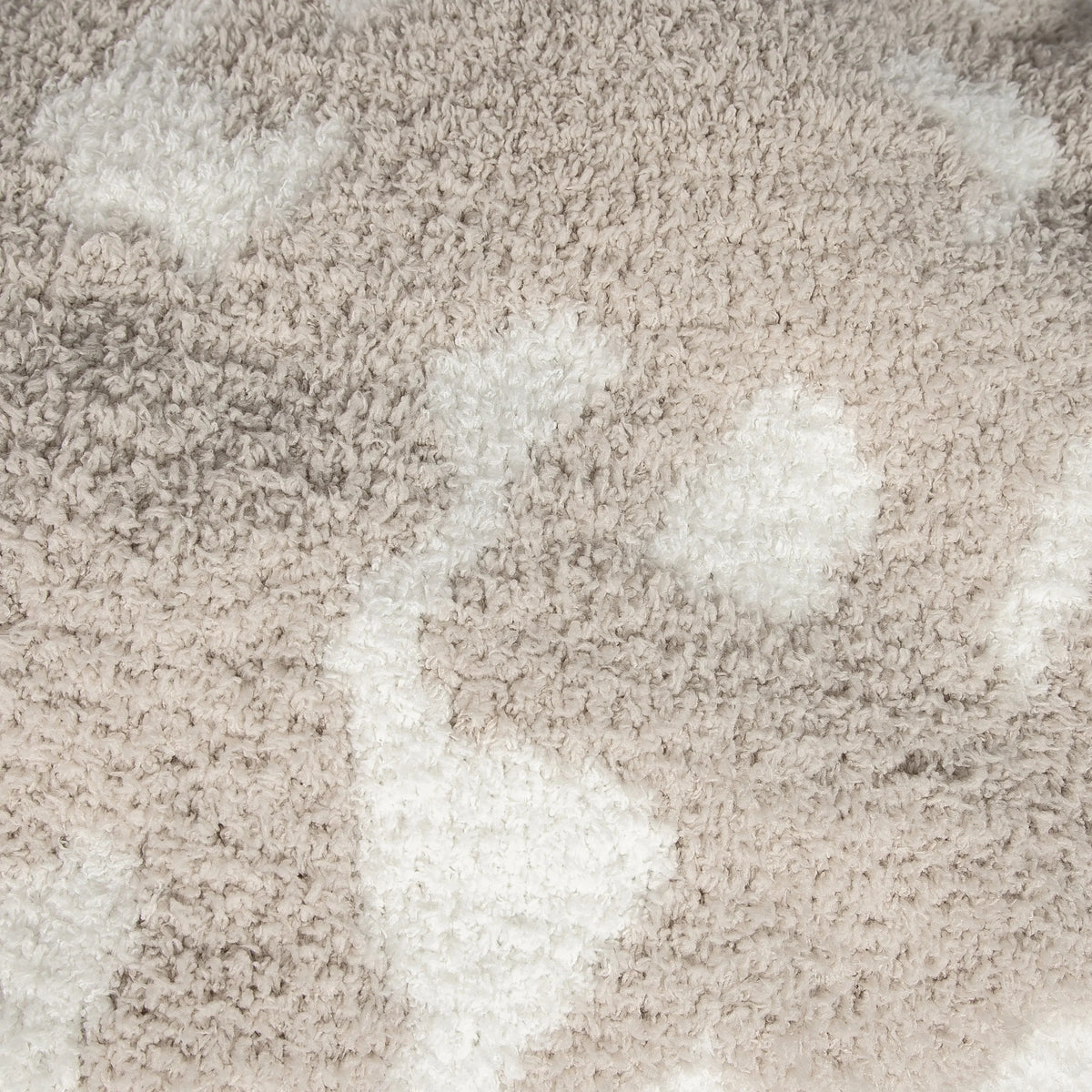 Blushing Beige & White Cow Print Throw-6