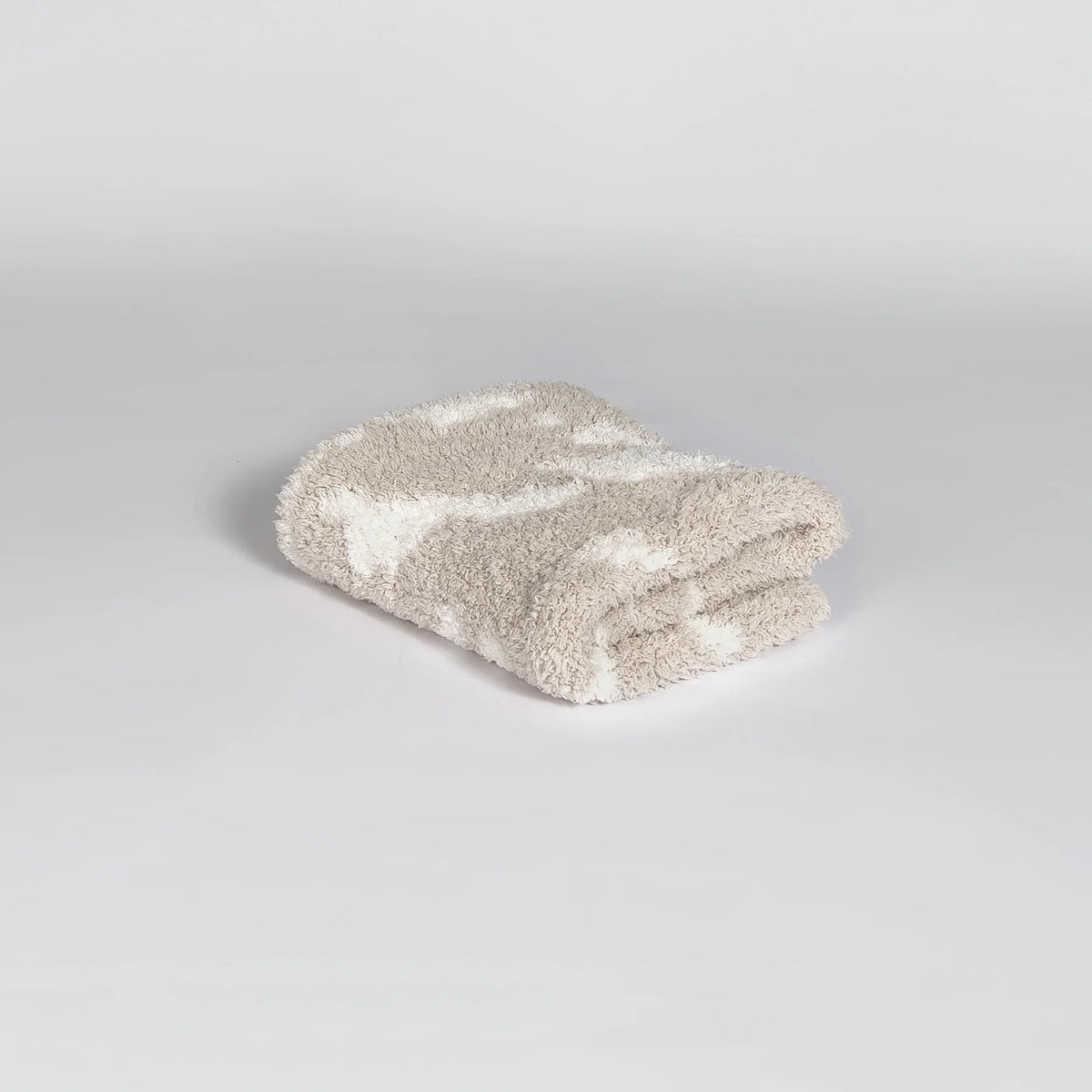 Blushing Beige & White Cow Print Lovey-3
