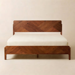 Estructura de cama de madera maciza Bifrost-1