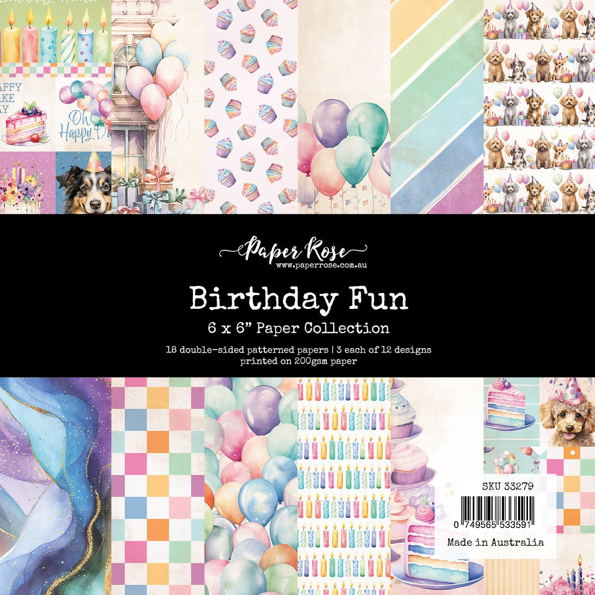 Birthday Fun 6x6 Paper Collection 33279-1