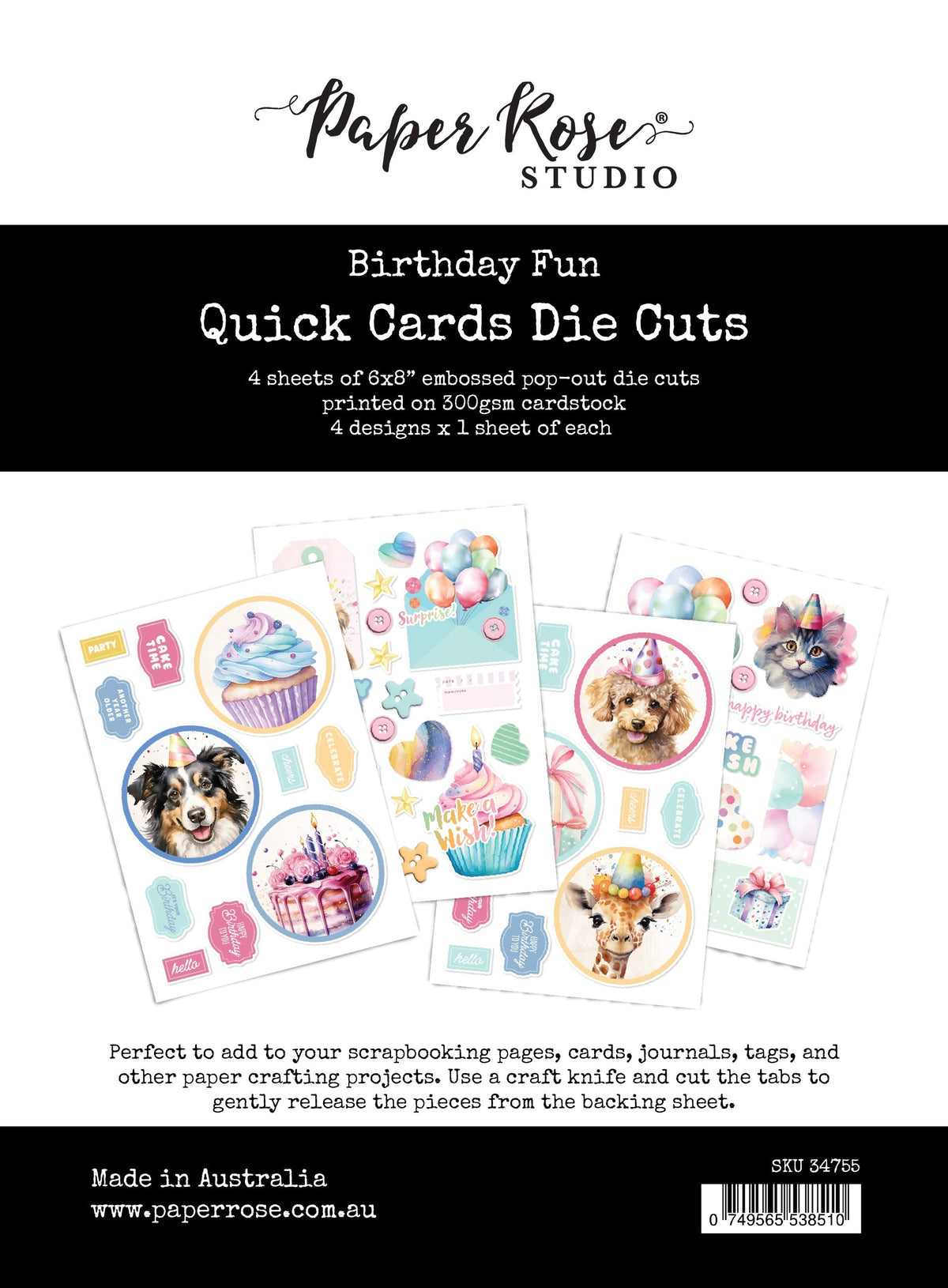 Birthday Fun Quick Card Die Cuts 34755-1