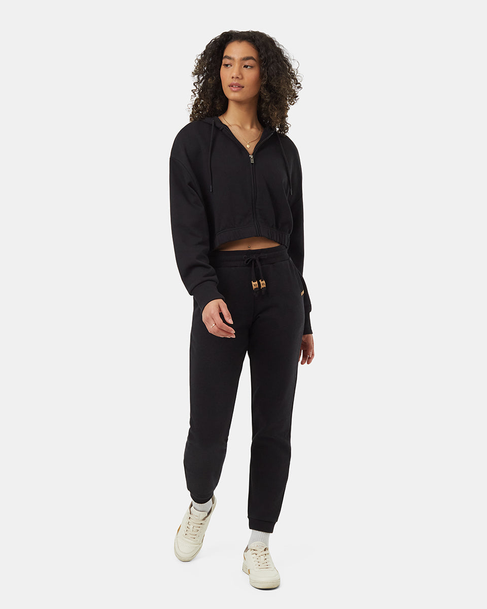 TreeTerry Oversized Cropped Zip Hoodie-2