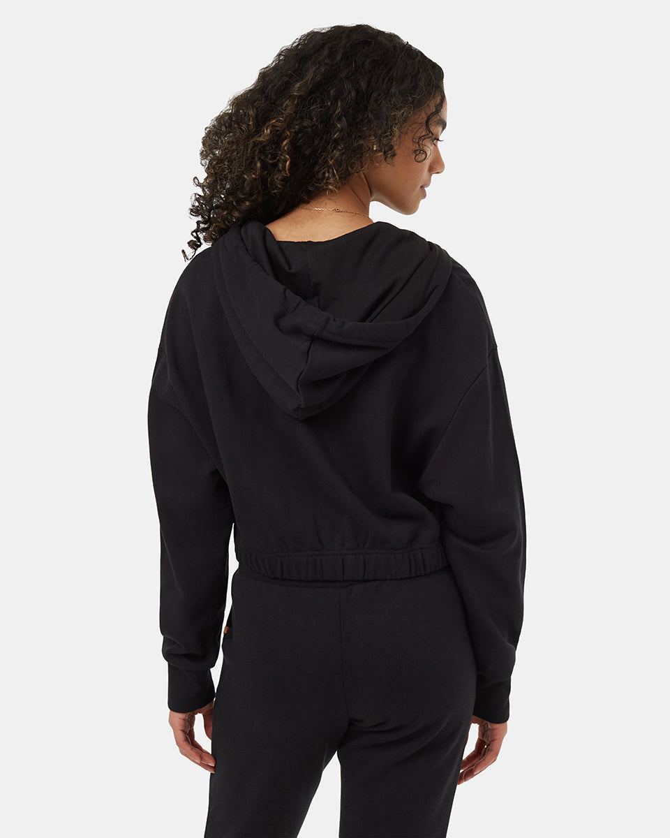 TreeTerry Oversized Cropped Zip Hoodie-3