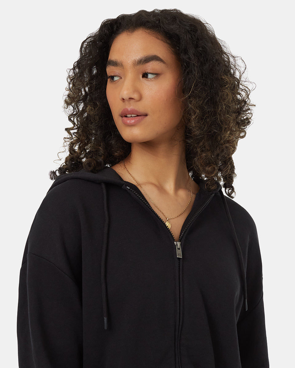 TreeTerry Oversized Cropped Zip Hoodie-4