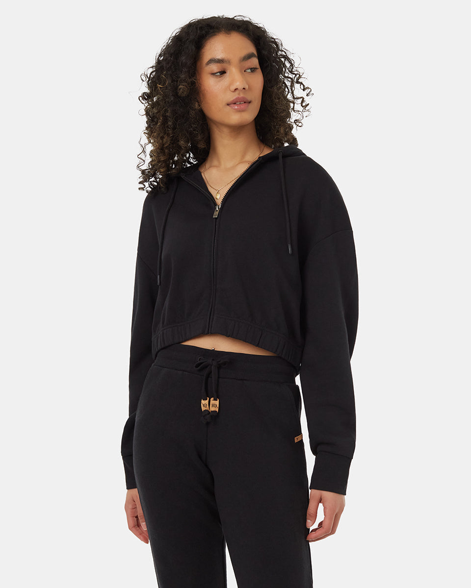 TreeTerry Oversized Cropped Zip Hoodie-1