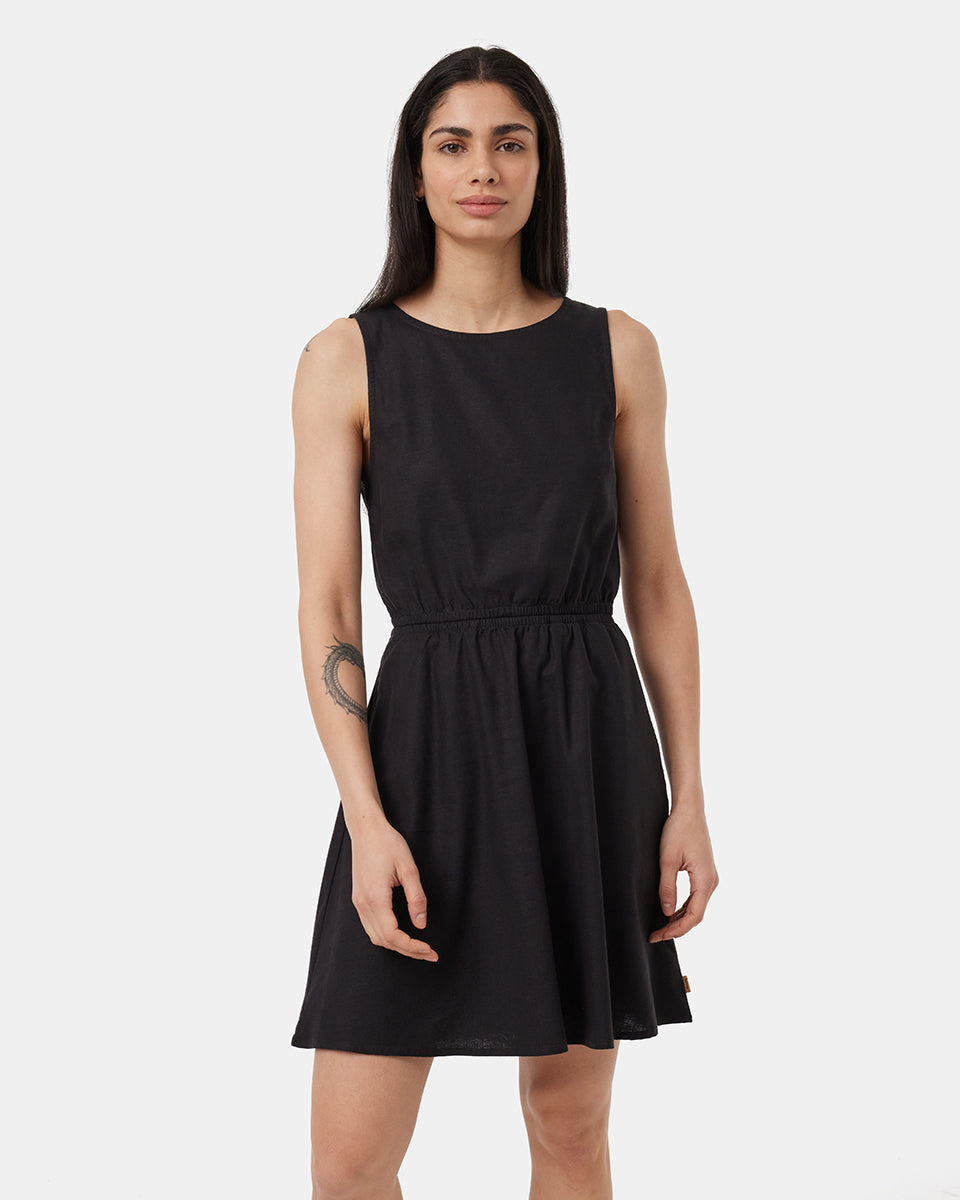 Hemp Cutout Dress-2
