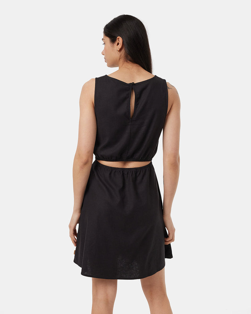 Hemp Cutout Dress-3
