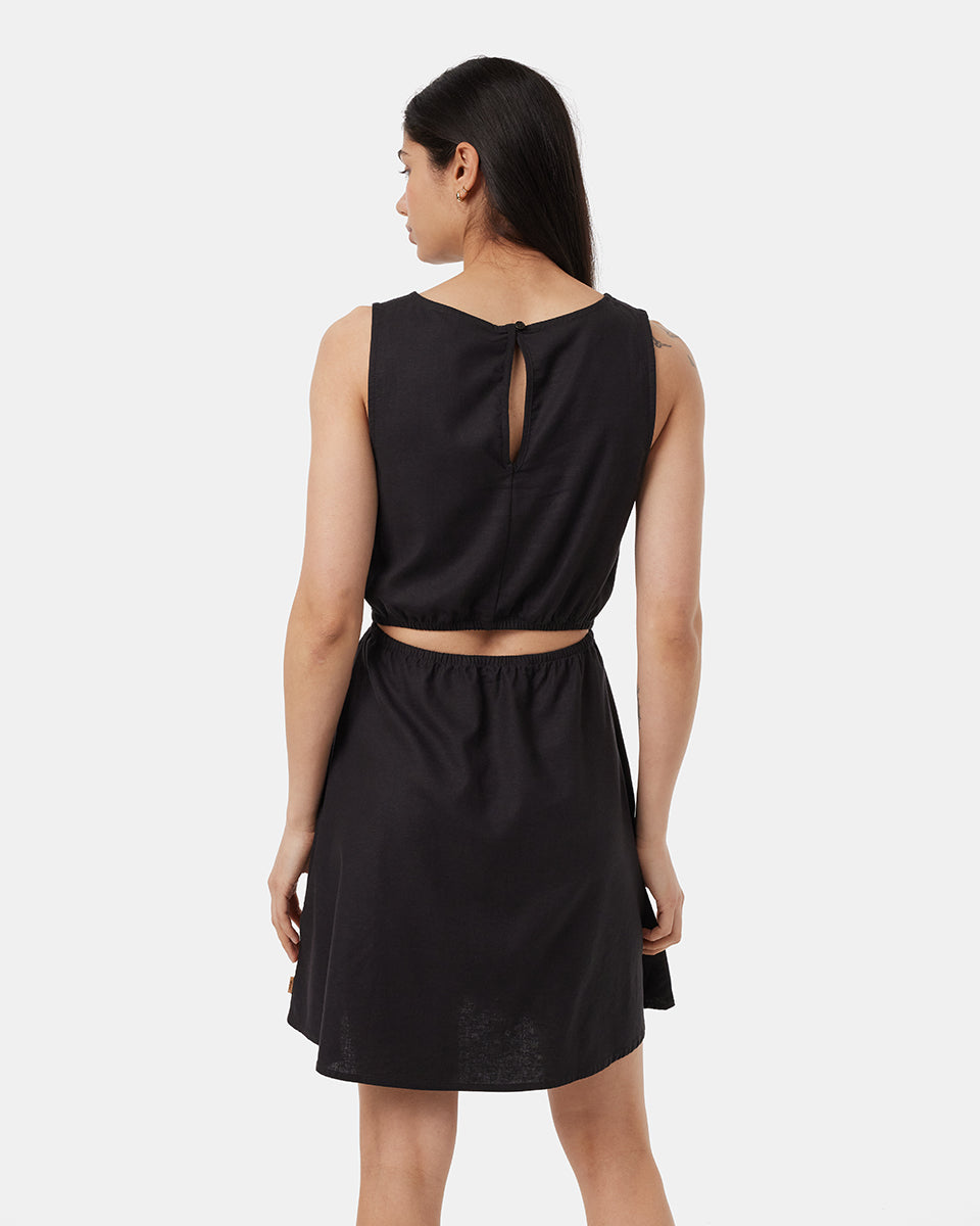 Hemp Cutout Dress-3