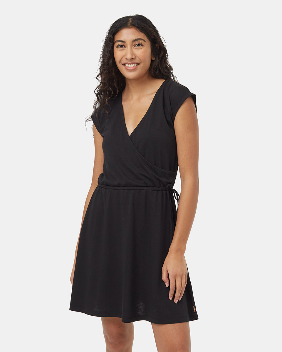 TreeBlend Wrap Front Dress-1