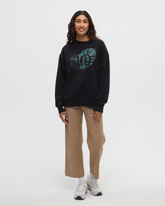 Amazon Greenery Relaxed Logo Crew-2