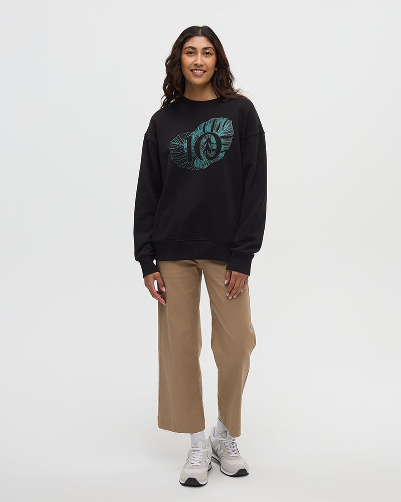 Amazon Greenery Relaxed Logo Crew-2