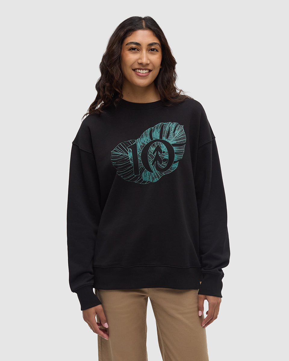 Amazon Greenery Relaxed Logo Crew-1