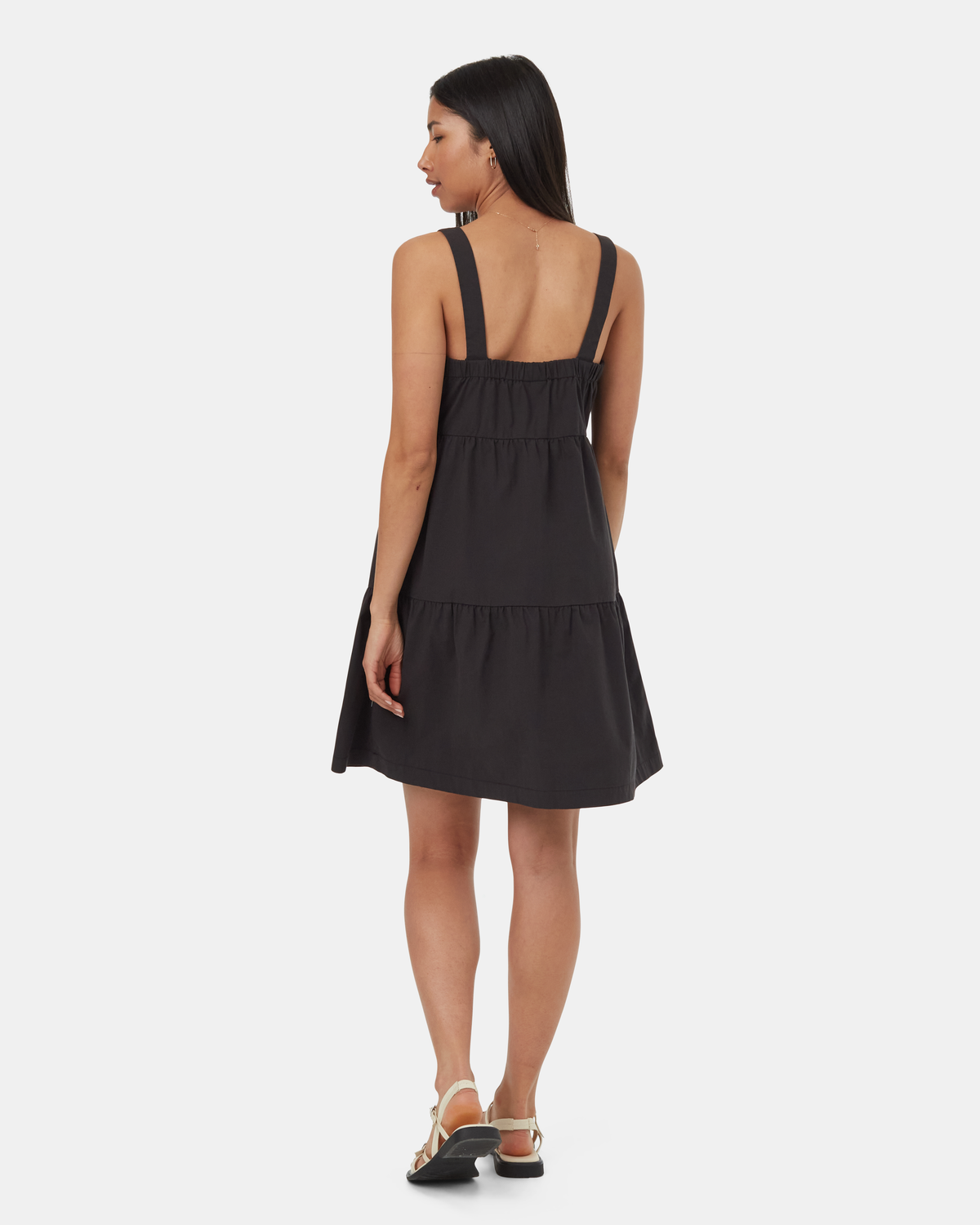 EcoStretch Cotton Tiered Dress-2
