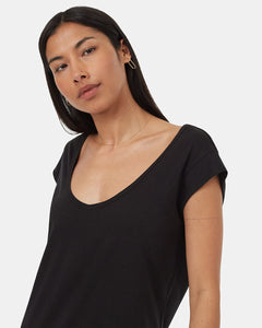 TreeBlend V-Neck Midi Dress-4