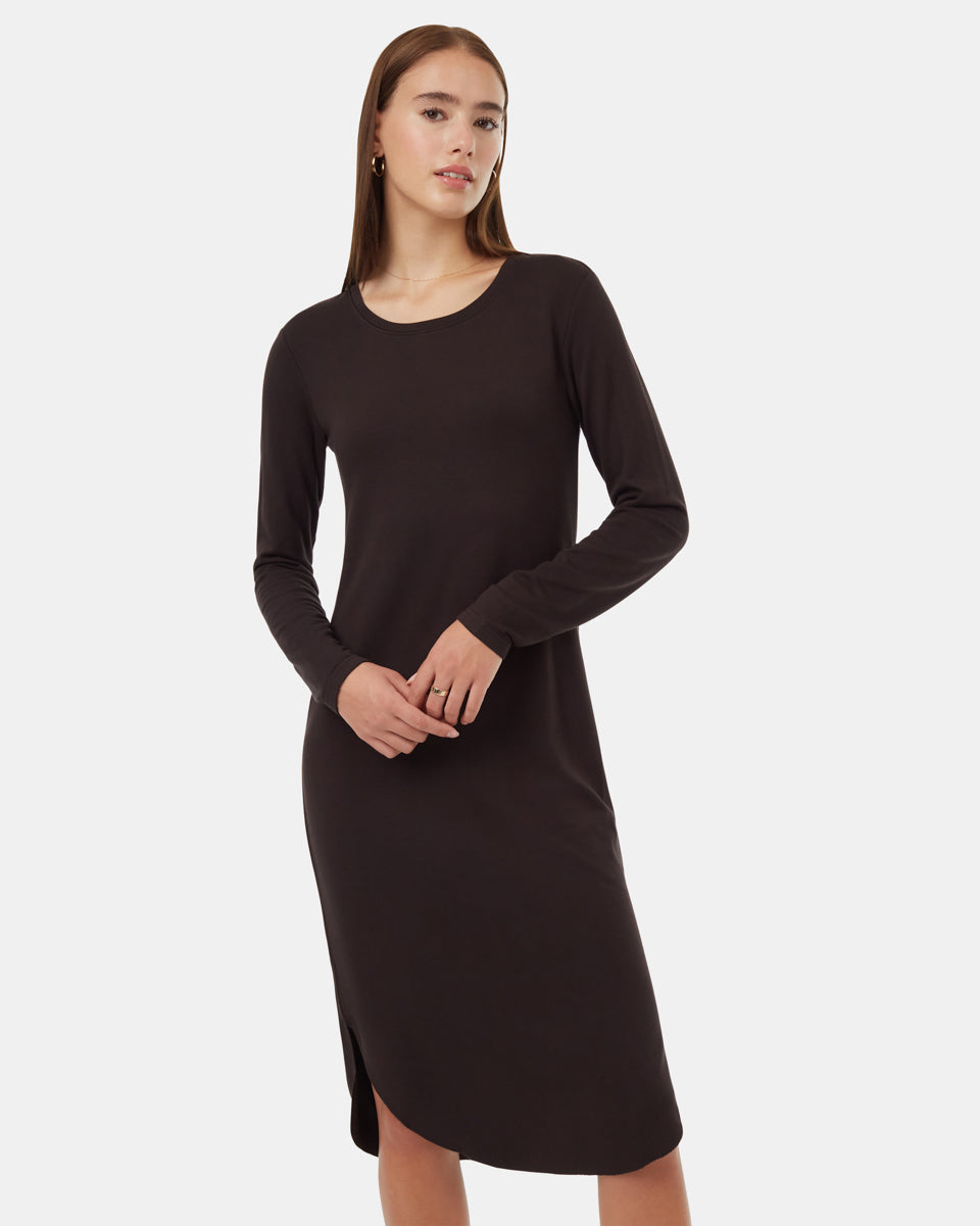 Soft EcoTerry Shirttail Dress-2