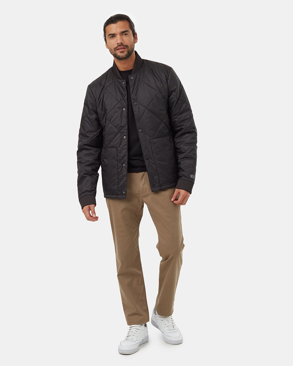Diamond Padded Bomber Jacket-2