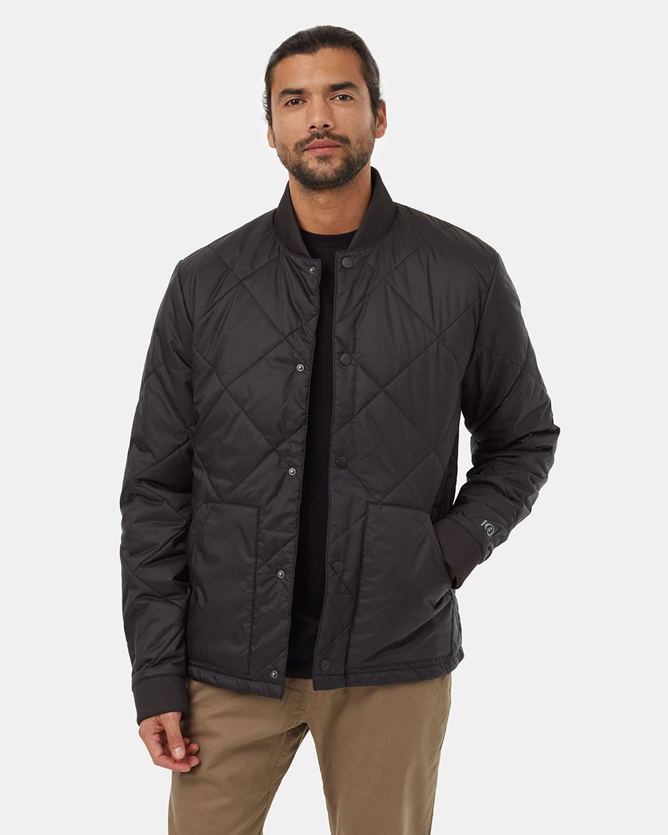 Diamond Padded Bomber Jacket-1