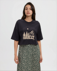 Parks Landscape Oversized Crop T-Shirt-3