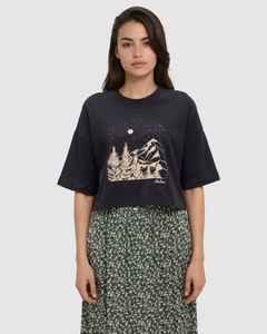 Parks Landscape Oversized Crop T-Shirt-1