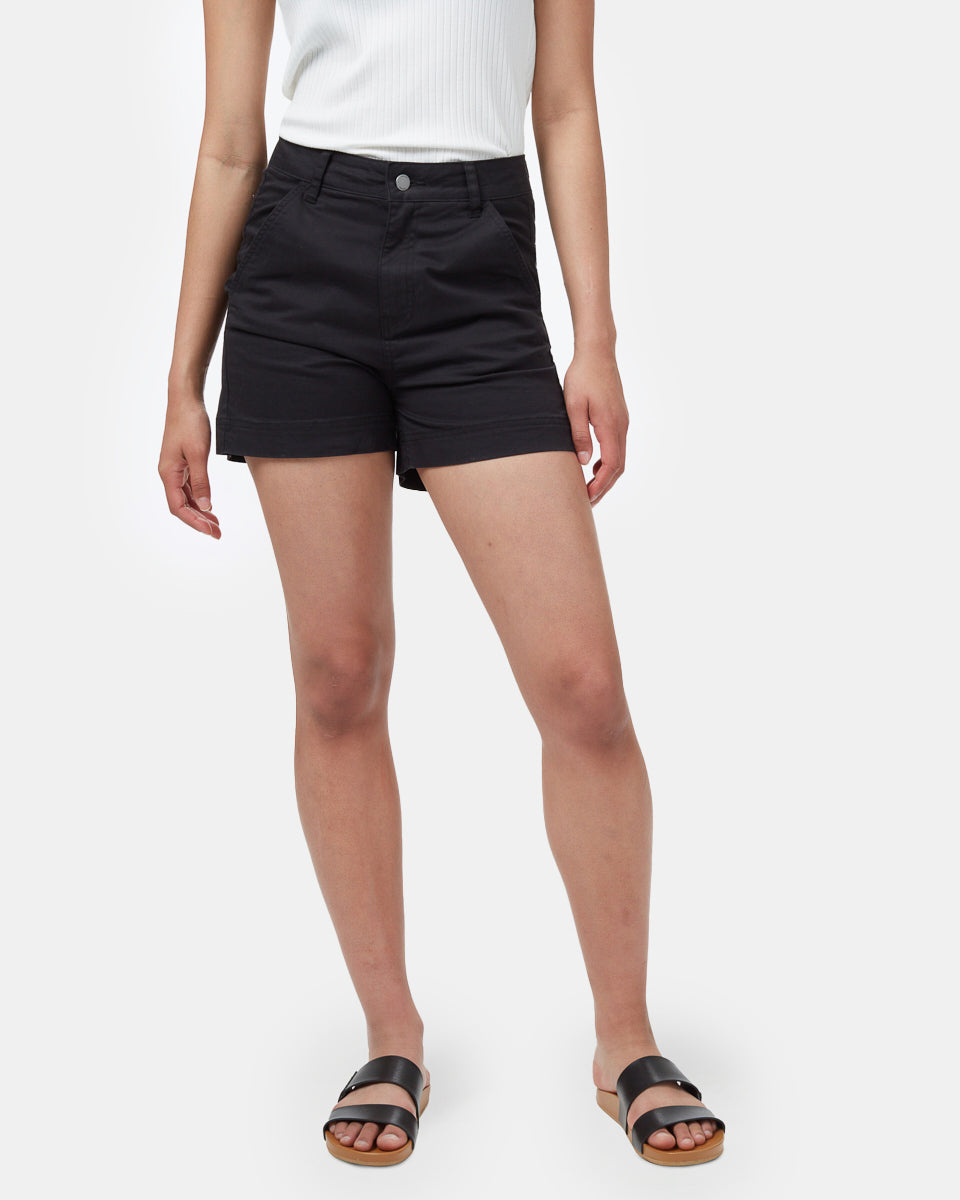 Twill High Waist Short-1