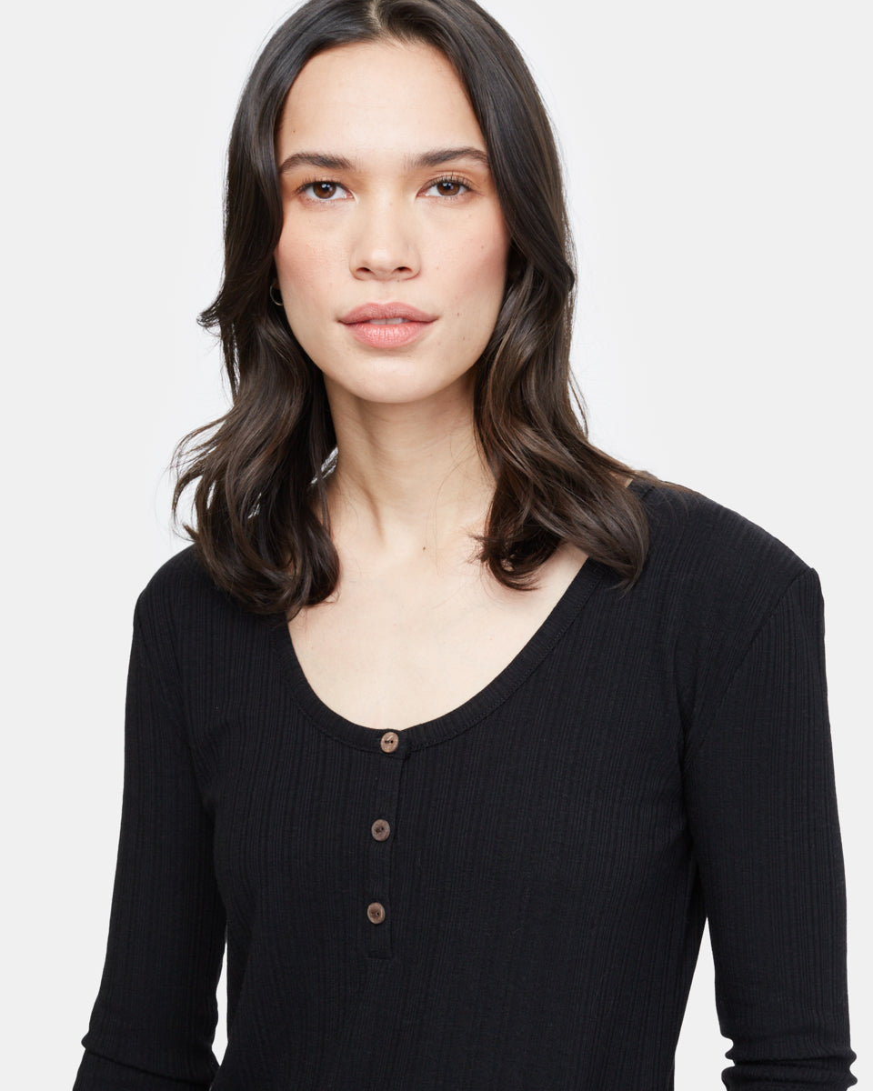 Ribbed Henley Longsleeve-5