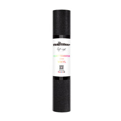 Teckwrap Glitter Heat Transfer Vinyl - Black | Durable & Sparkling Designs for Tees, Hoodies, Hats, and More!-1