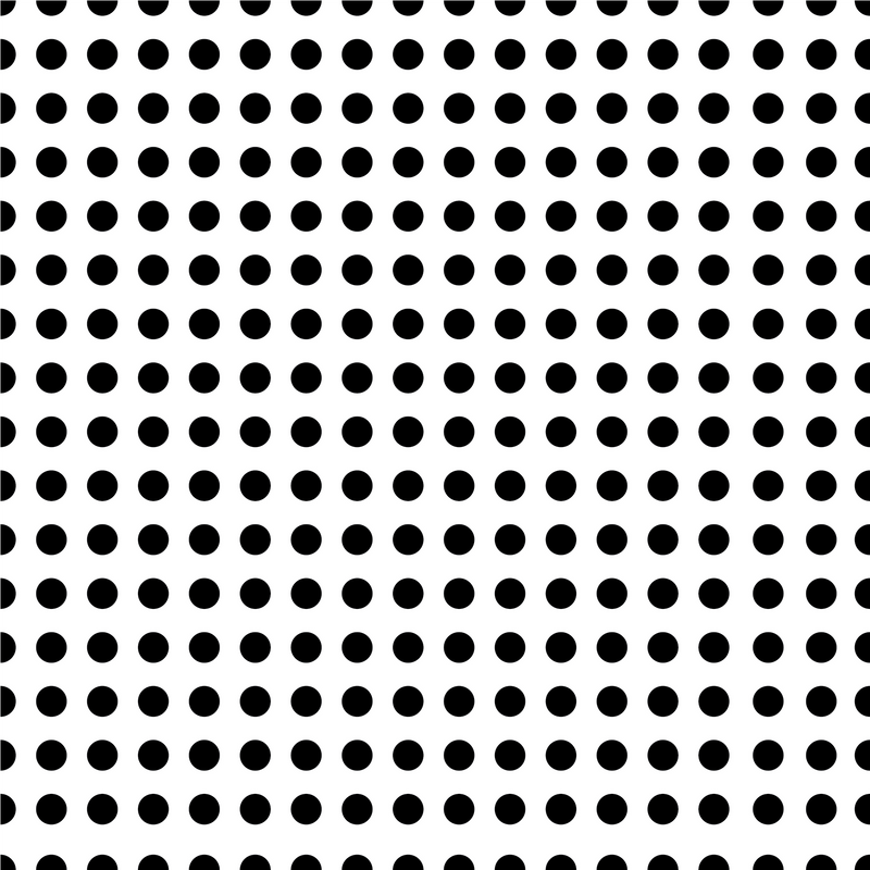 Craft HTV Black and White Polka Dot Pattern-1