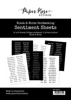 Cardmaking Sentiments Black & White 34584-1