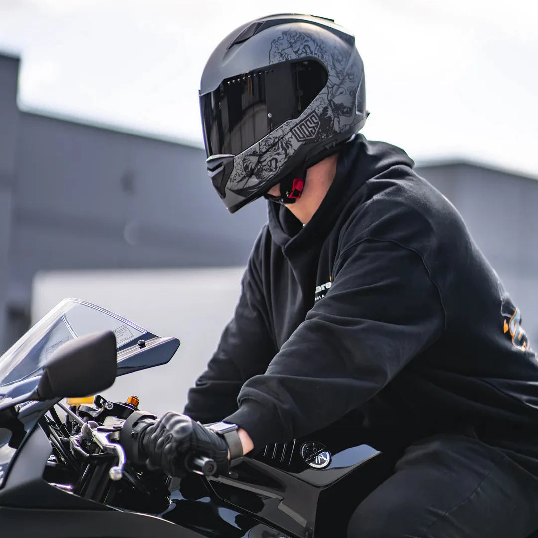 Voss 989 Moto-V Rei Full Face Matte Motorcycle Helmet-21