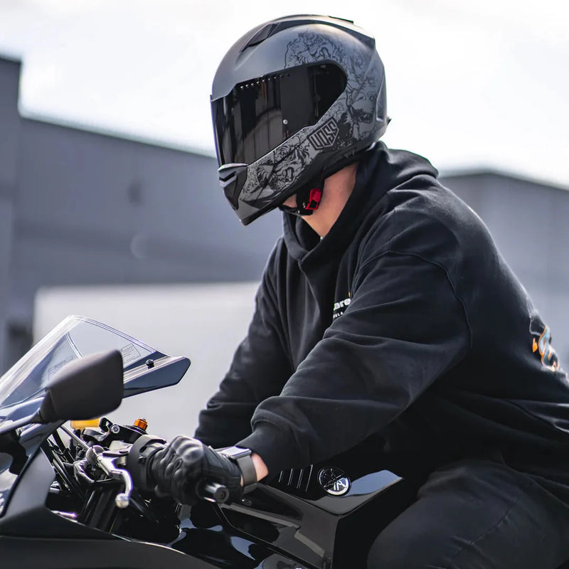 Voss 989 Moto-V Rei Full Face Matte Motorcycle Helmet-21