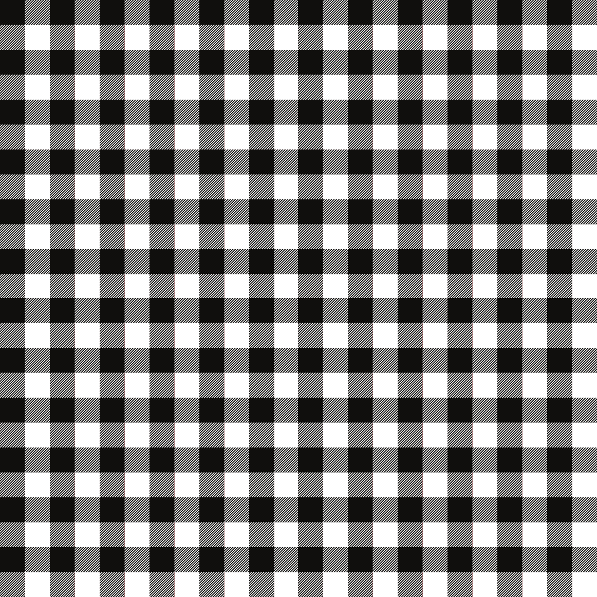 Craft HTV  Plaid Black and White Pattern-1
