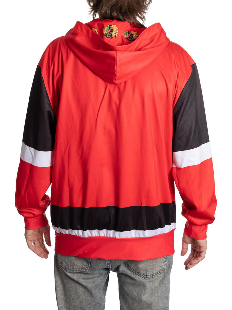 Chicago Blackhawks Hockey Lace Hoodie-6
