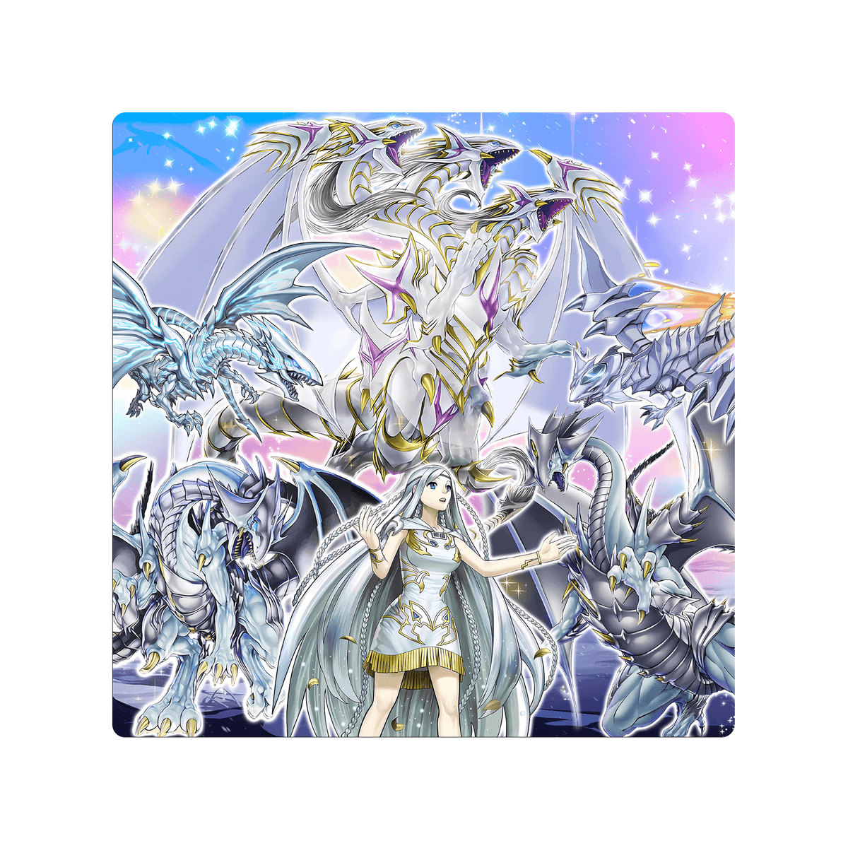 Blue-Eyes Ultimate Spirit Dragon - Double Mat-1