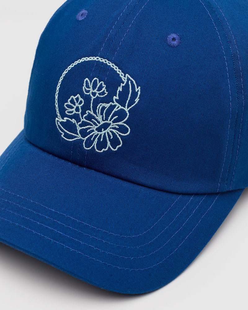 Daisy Embroidery Peak Hat-3