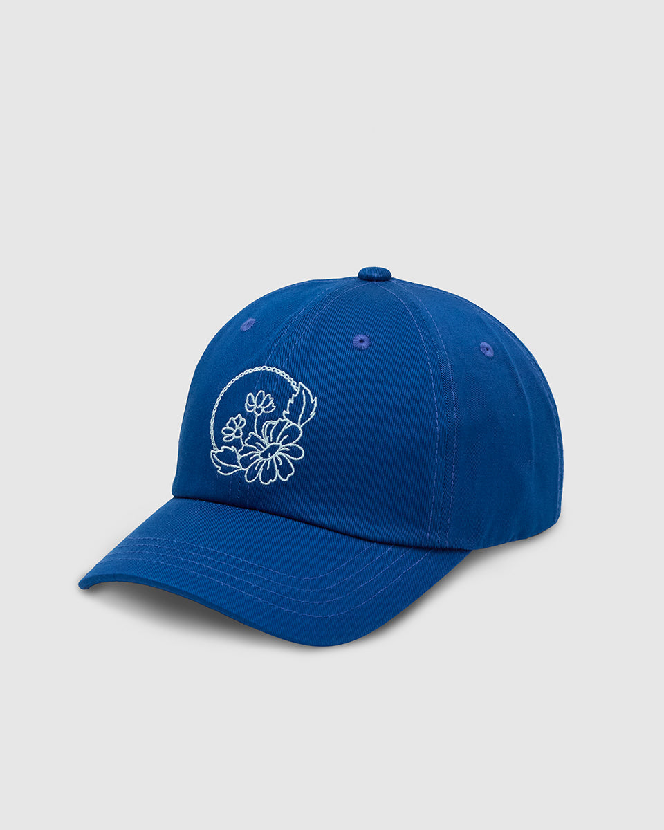 Daisy Embroidery Peak Hat-1