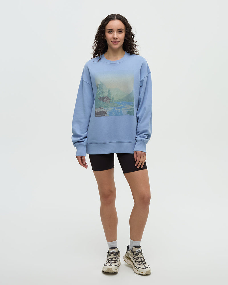 Washed Lakeshore Relaxed Crew-3